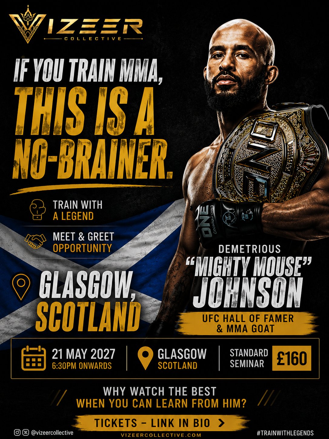 Demetrious Johnson Scotland Seminar Tickets: 2026 Booking Guide