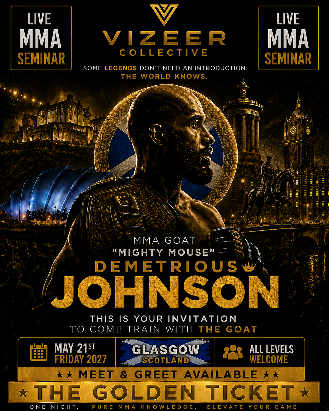 Demetrious  "MIGHTY MOUSE" Johnson SCOTLAND SEMINAR